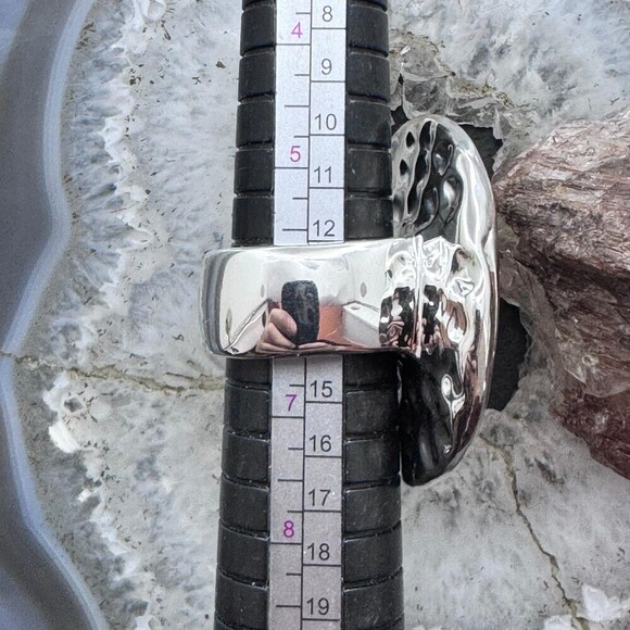 Sterling Silver Electroform Spiral Fashion Ring For Women, Taxco Mexico - Picture 10 of 10